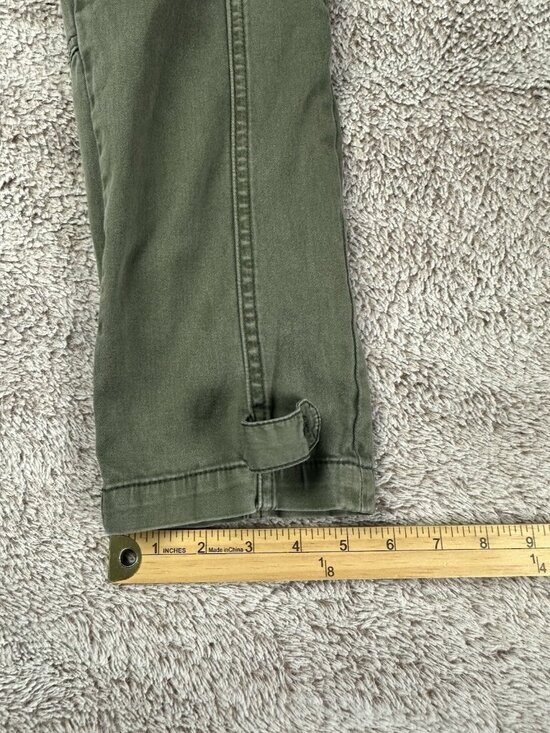 Pilcro Anthropologie Hyphen Jeans Moss Olive Green Casual Pants Women's 27 - Picture 7 of 14